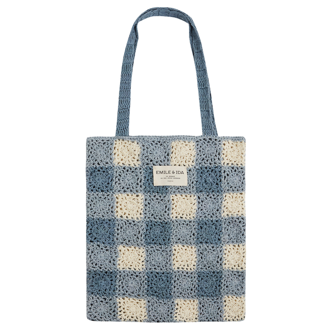 emile-et-ida-sac-crochet-vichy-crochet-bleu-tu-eei-s24zacoche-crbl-tu
