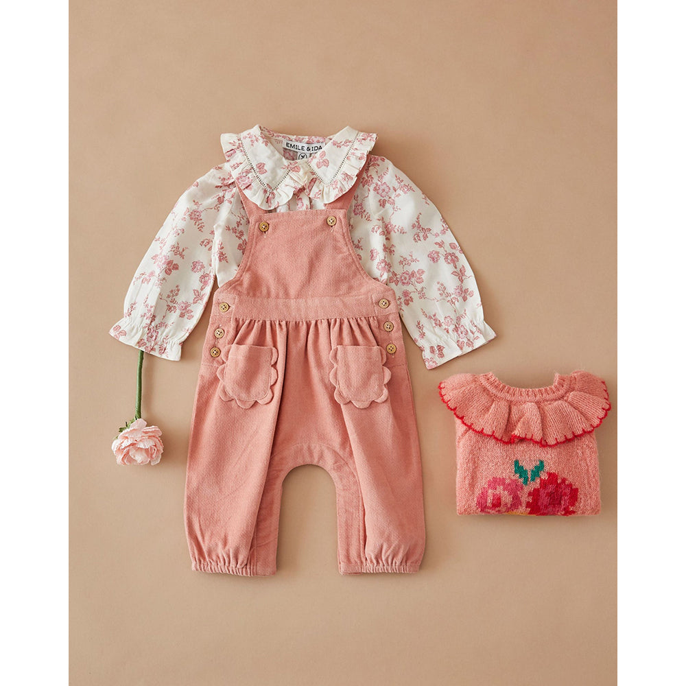 emile-et-ida-salopette-velours-poche-fleur-sakura-clothing-wear-fashion-eei-w26ae219-sakura-12m