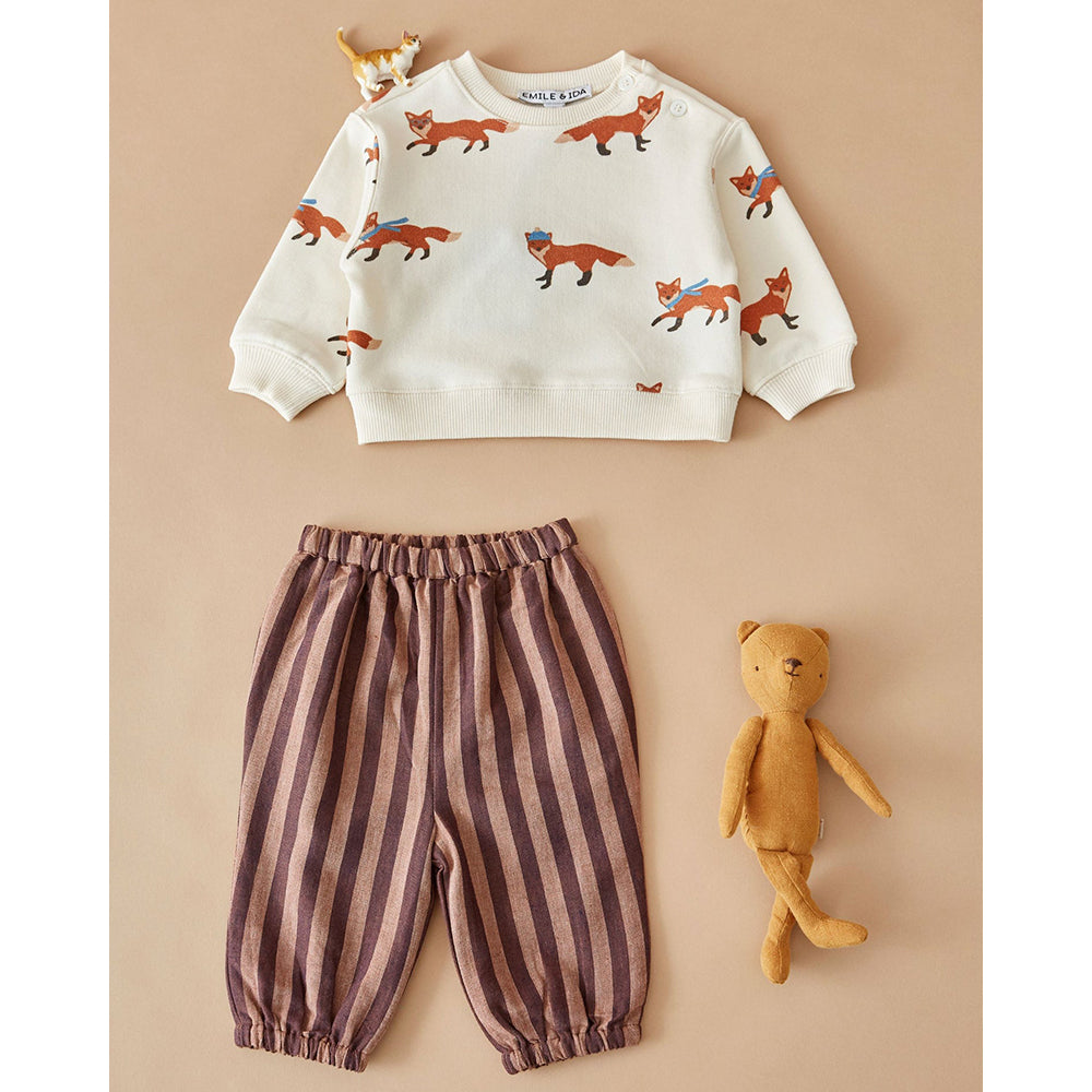 emile-et-ida-sweatshirt-imprime-all-over-renard-ecru-clothing-wear-fashion-eei-w26ae194-re-12m