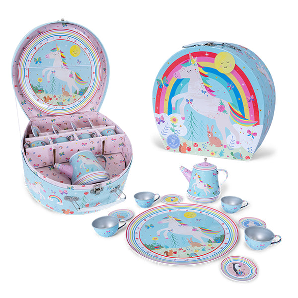 Floss & Rock 11 Piece Musical Tea Set - Rainbow Fairy