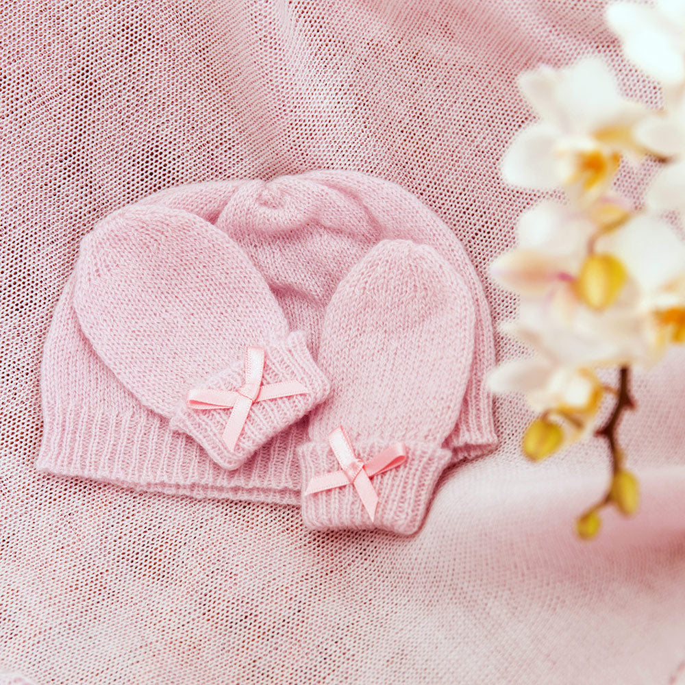 g-h-hurt-&-son-cashmere-baby-hat-and-mittens-pink-ghhs-ca451-52-pnk