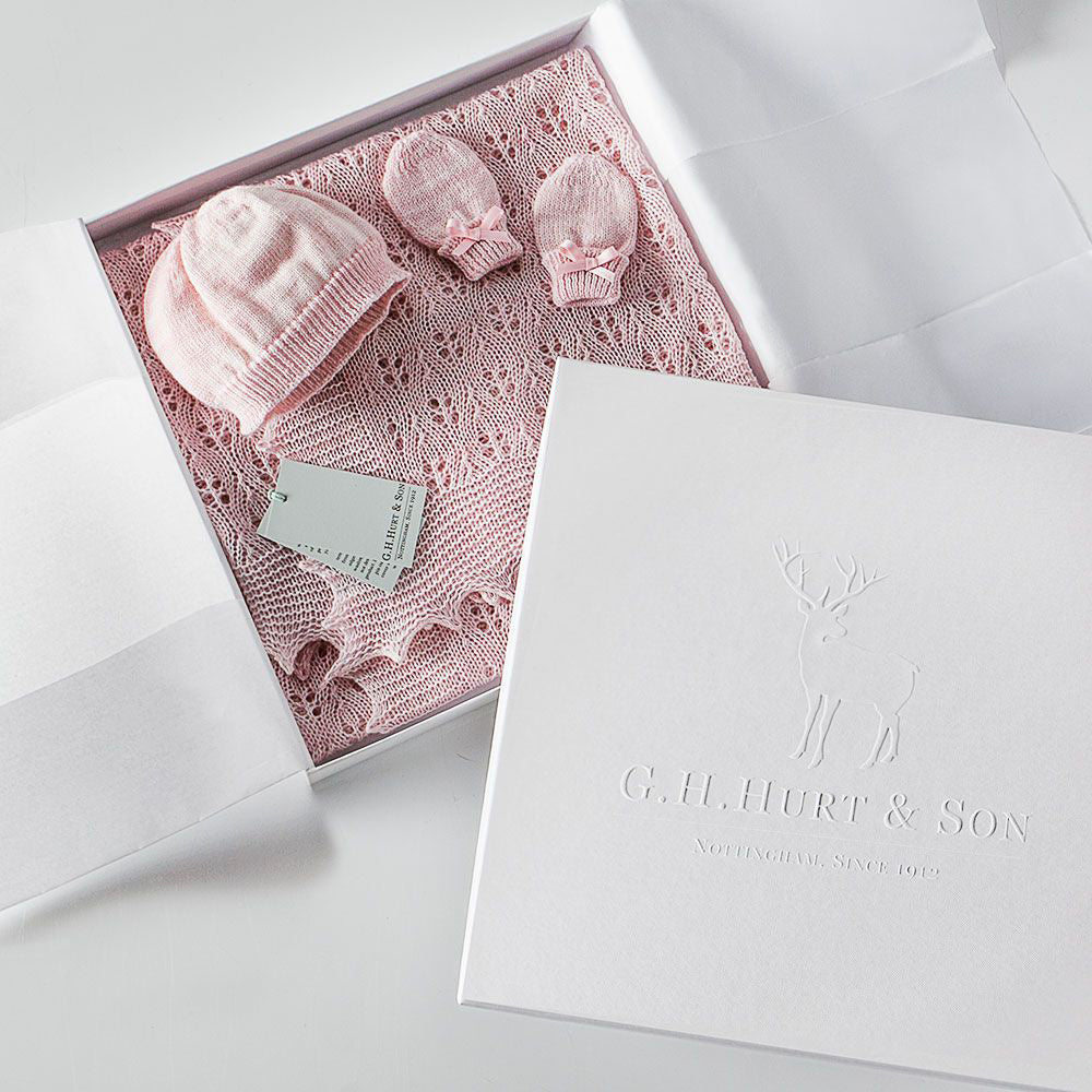 g-h-hurt-&-son-kitten-paw-wool-baby-gift-set-pink-marl-ghhs-w114xxhm-pkm