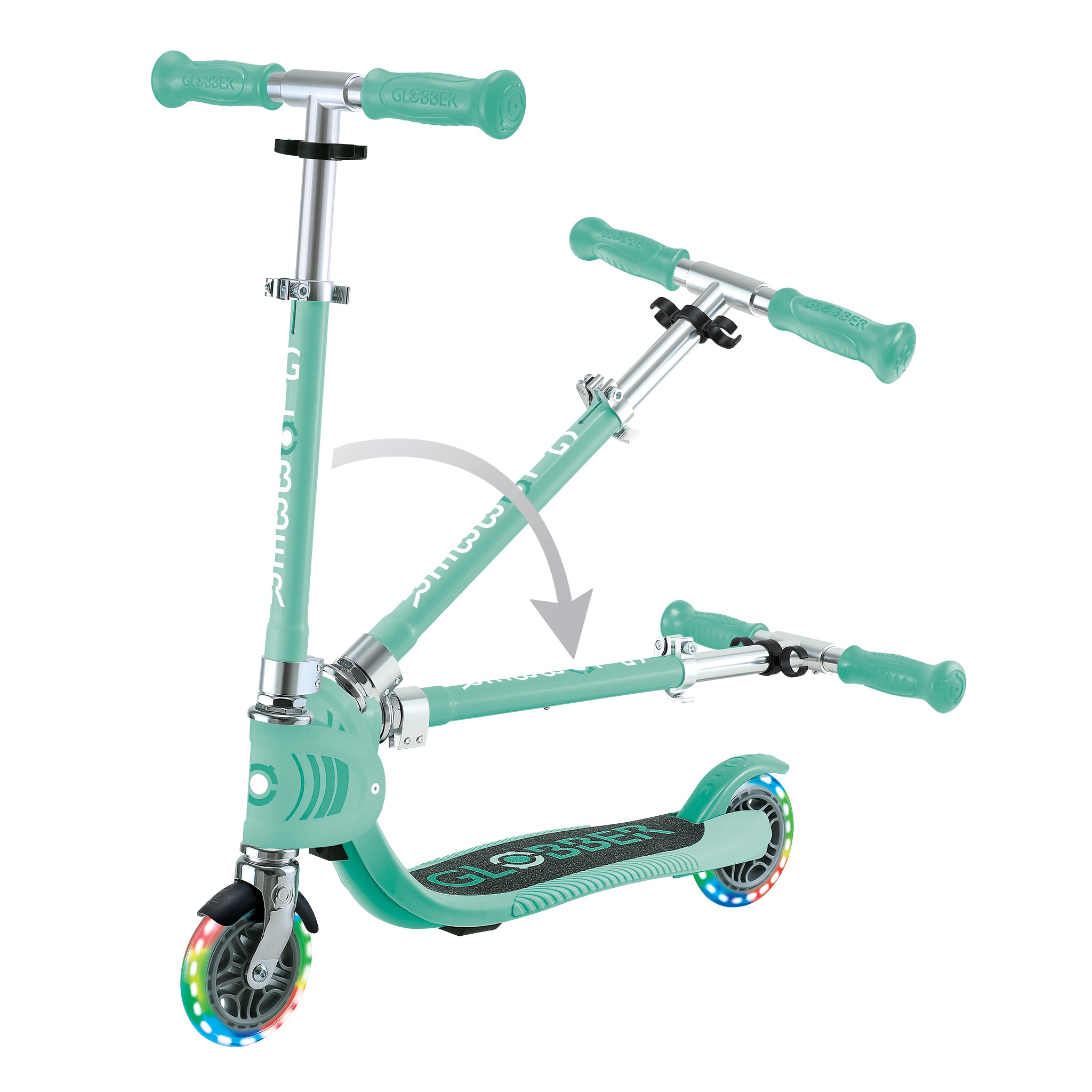 Globber Flow Foldable Junior Light Scooter - Mint (3Y+)