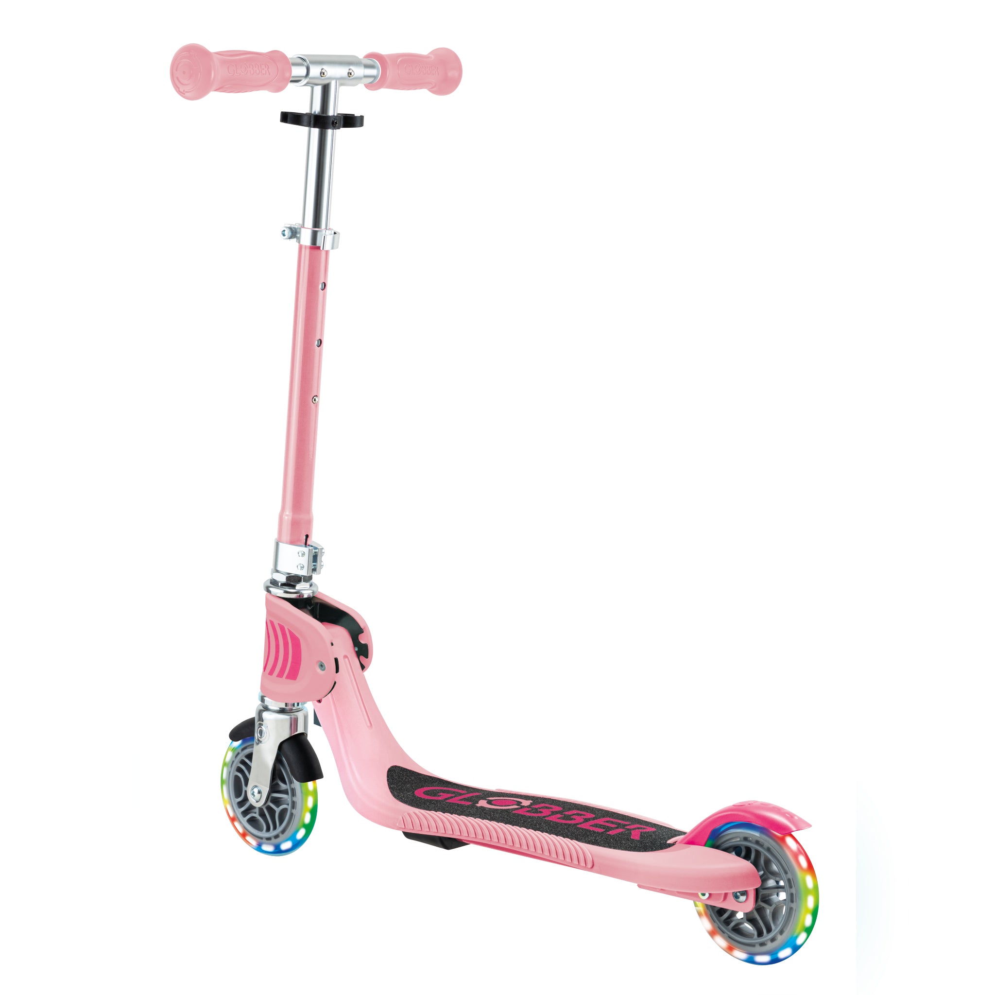 Globber Flow Foldable Junior Light Scooter - Pastel Pink (3Y+)