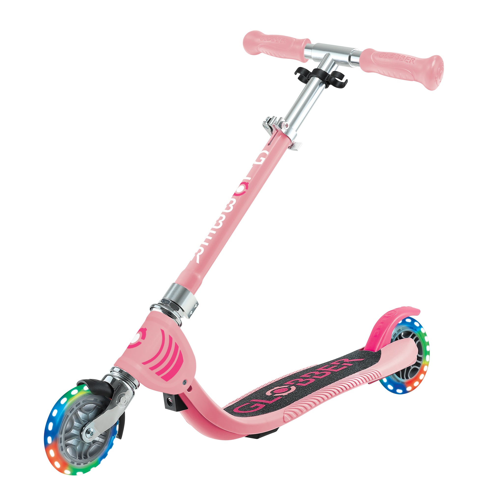 Globber Flow Foldable Junior Light Scooter - Pastel Pink (3Y+)