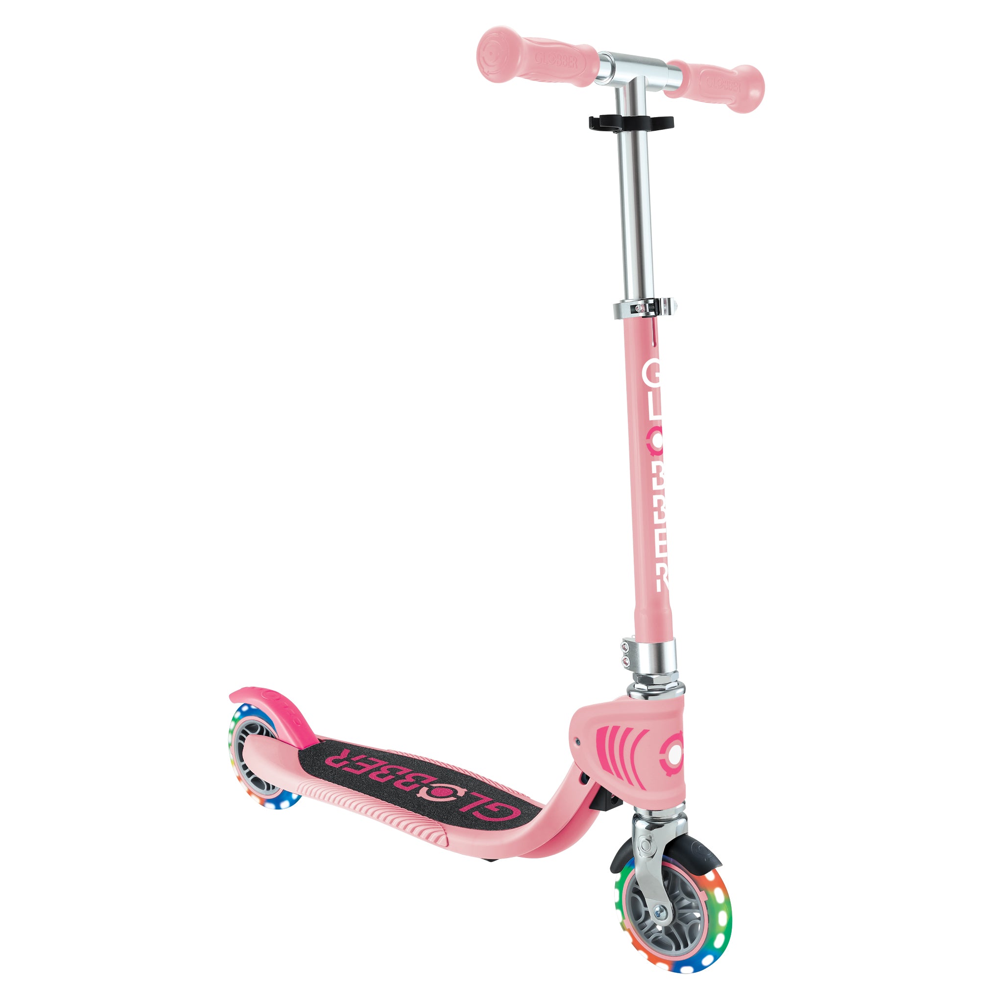 Globber Flow Foldable Junior Light Scooter - Pastel Pink (3Y+)