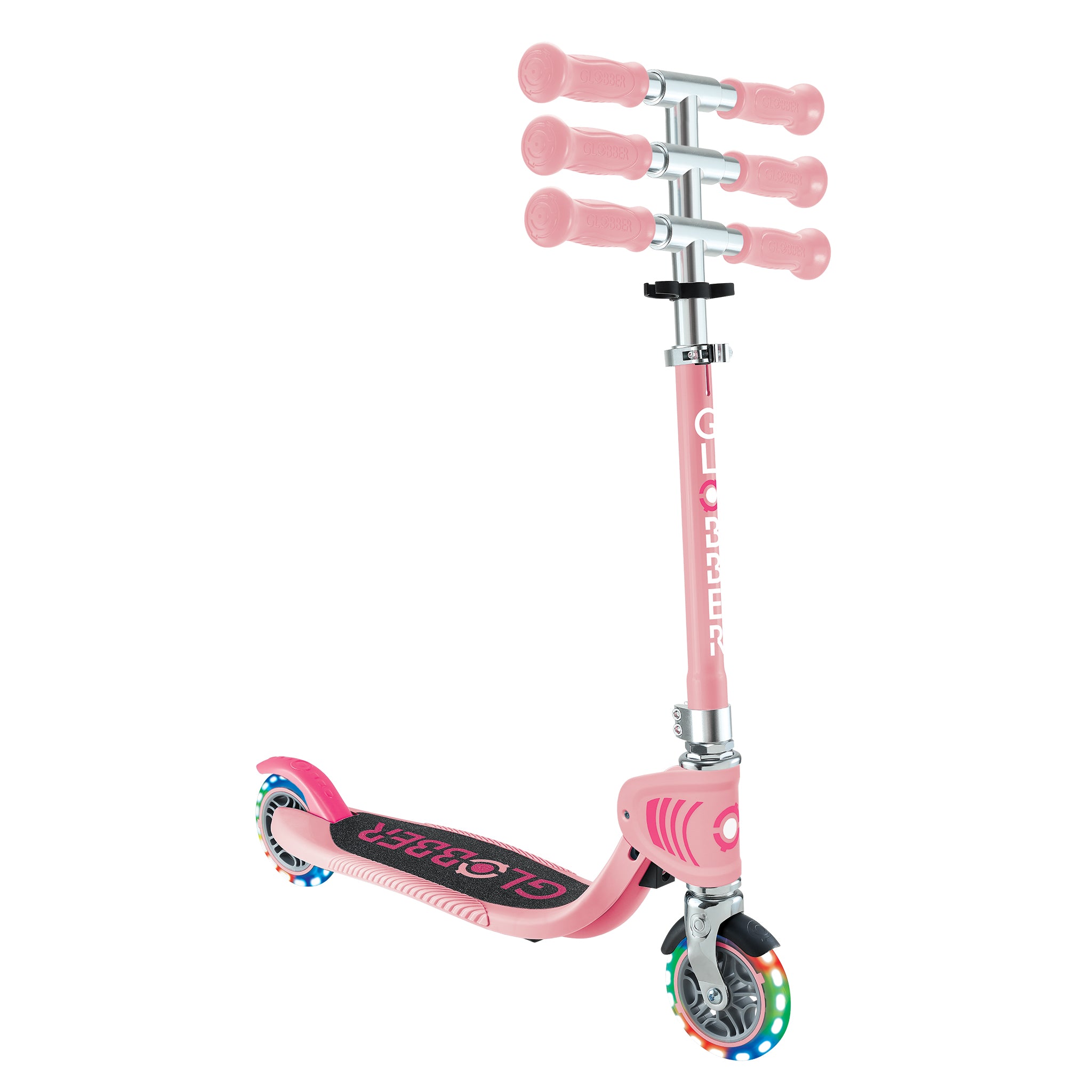 Globber Flow Foldable Junior Light Scooter - Pastel Pink (3Y+)