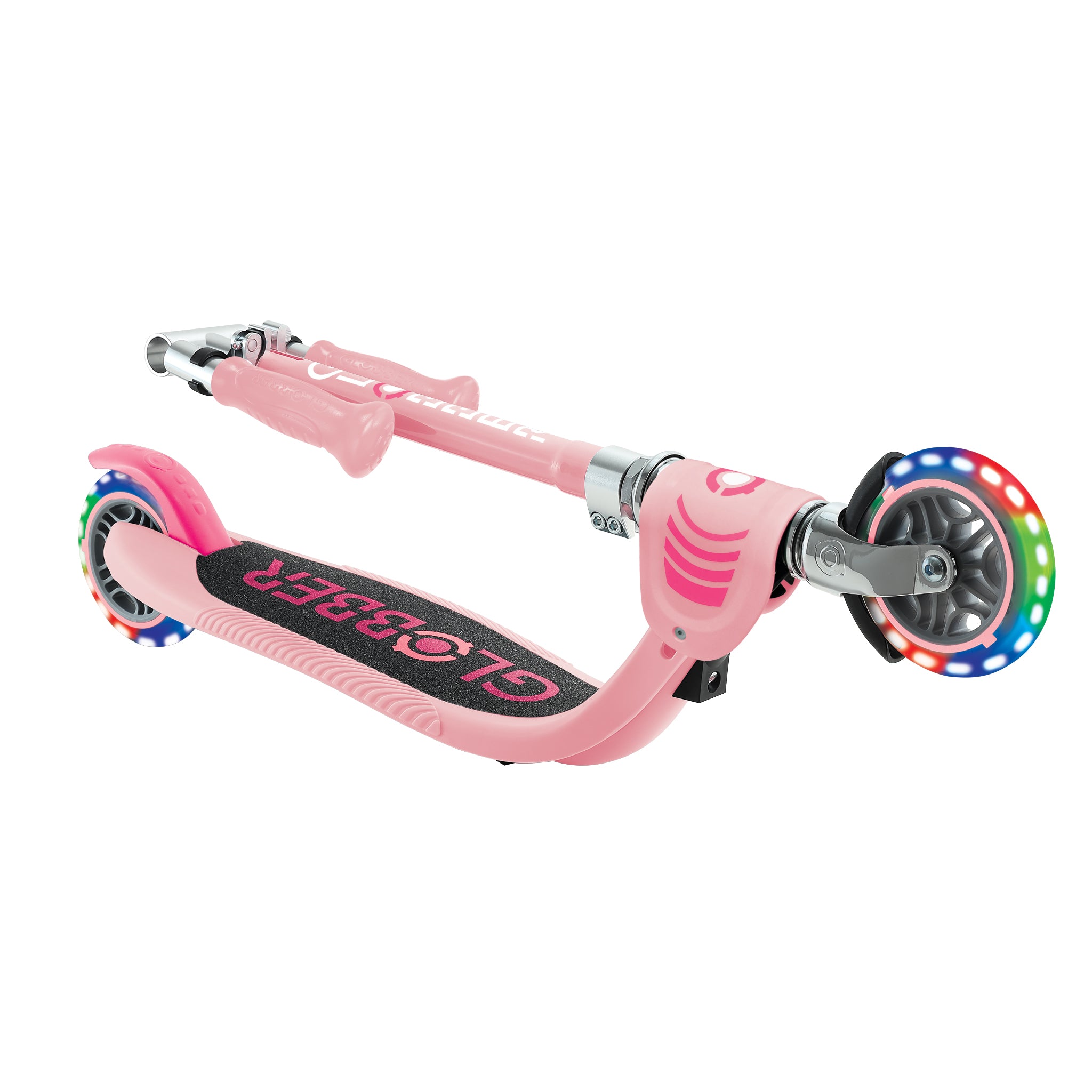 Globber Flow Foldable Junior Light Scooter - Pastel Pink (3Y+)