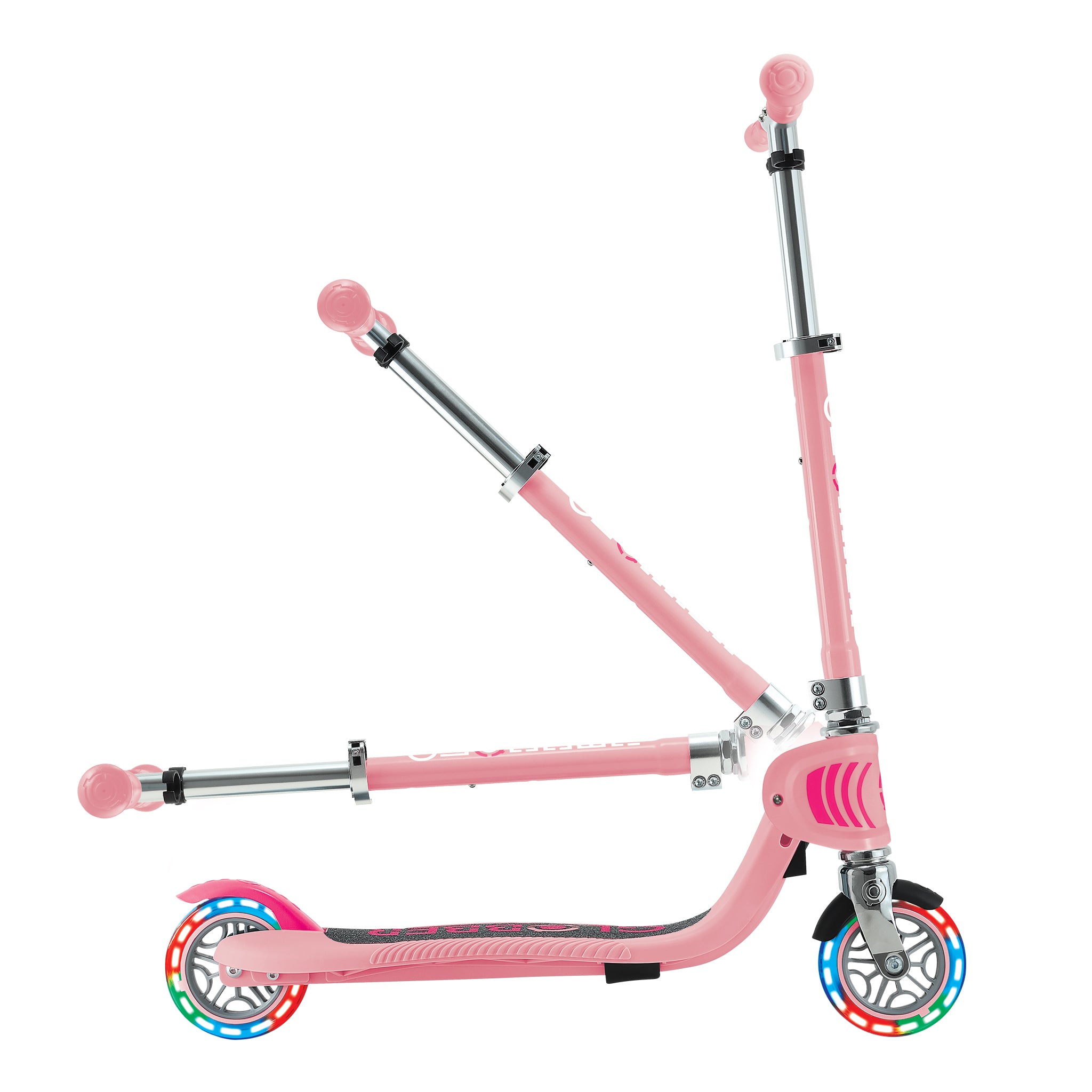 Globber Flow Foldable Junior Light Scooter - Pastel Pink (3Y+)