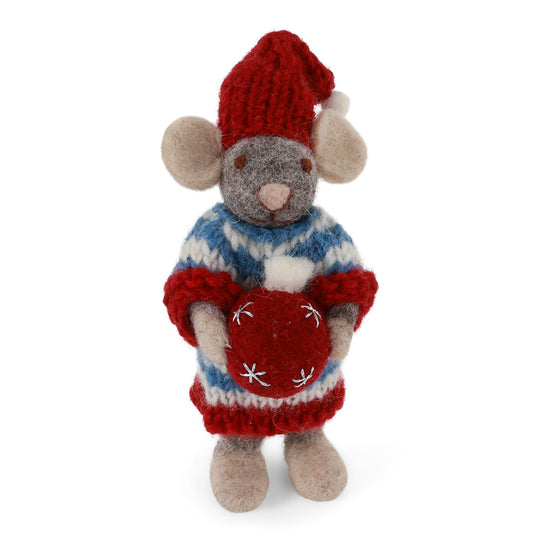 gry-sif-small-grey-girly-mouse-in-dress-w-chrismas-bauble-12cm
