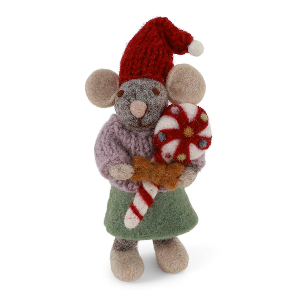 gry-sif-small-grey-girly-mouse-w-christmas-candy-12cm