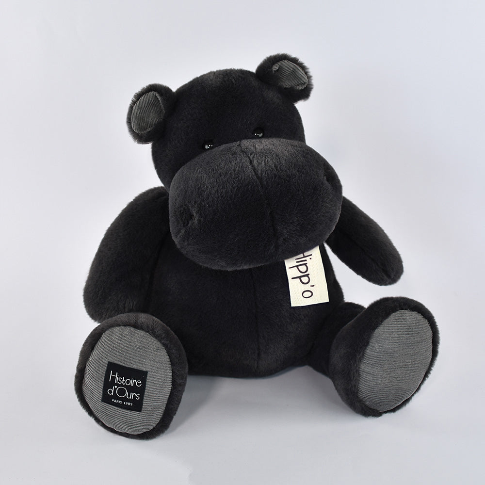histoire-d-ours-hippo-dark-grey-25cm-hdo-ho3206