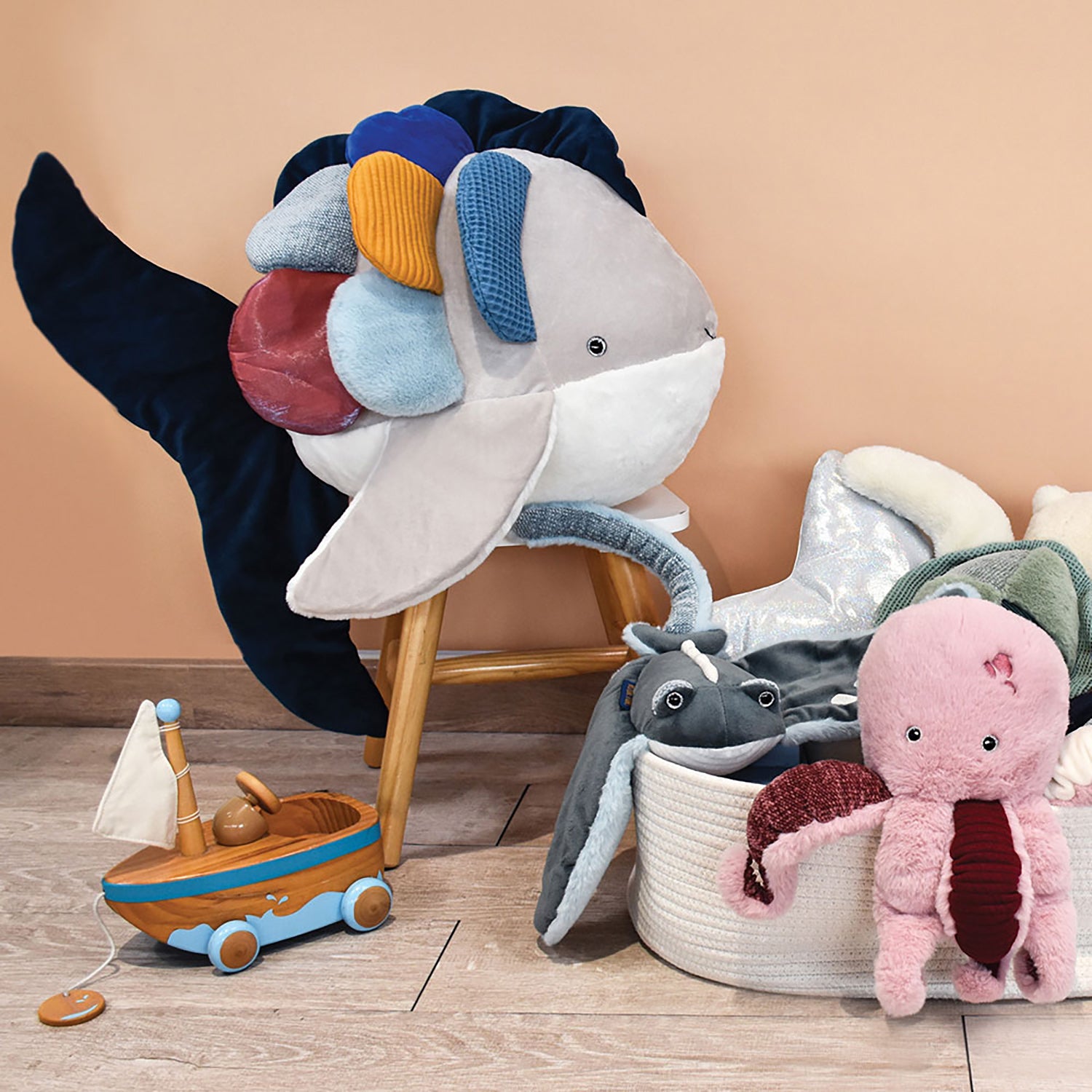 histoire-d-ours-rainbow-fish-40cm-hdo-ho3077