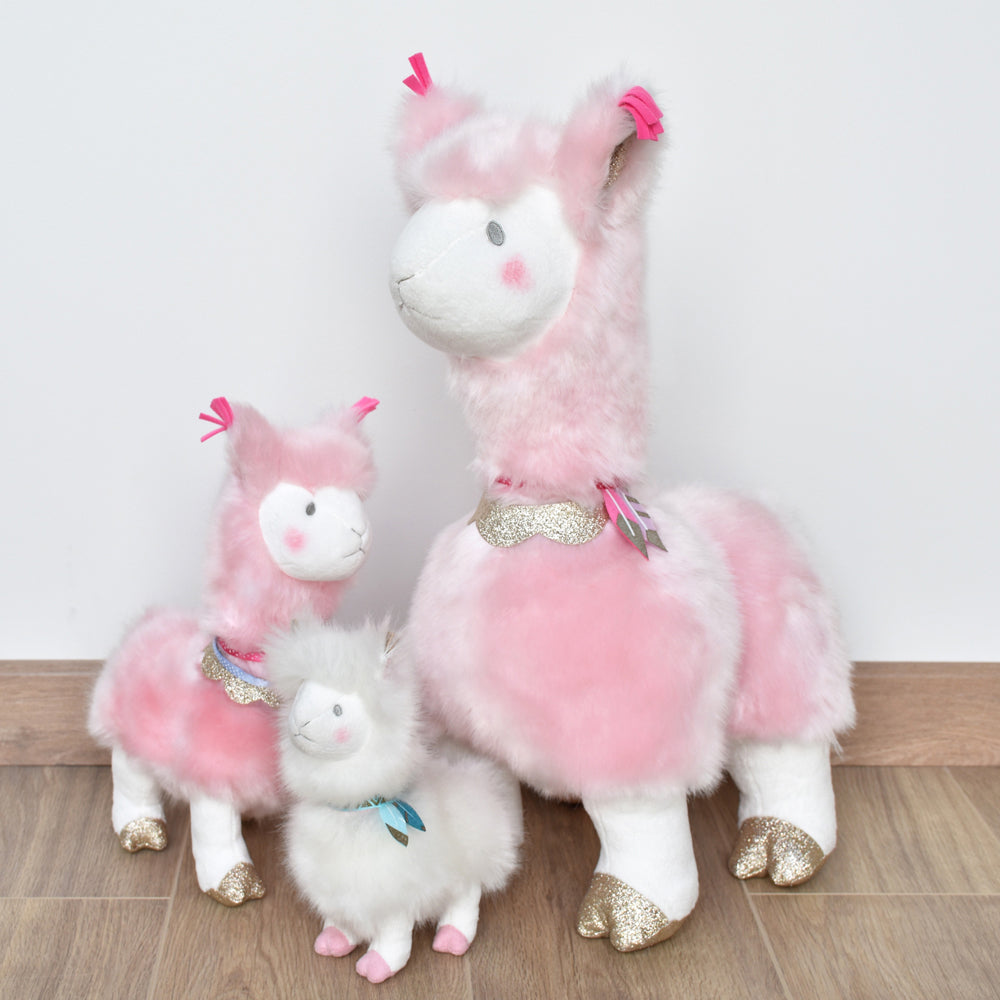 Steiff Lama Steiff 112454 Anhu00e4nger Lama, Plu00fcsch, 10 Cm