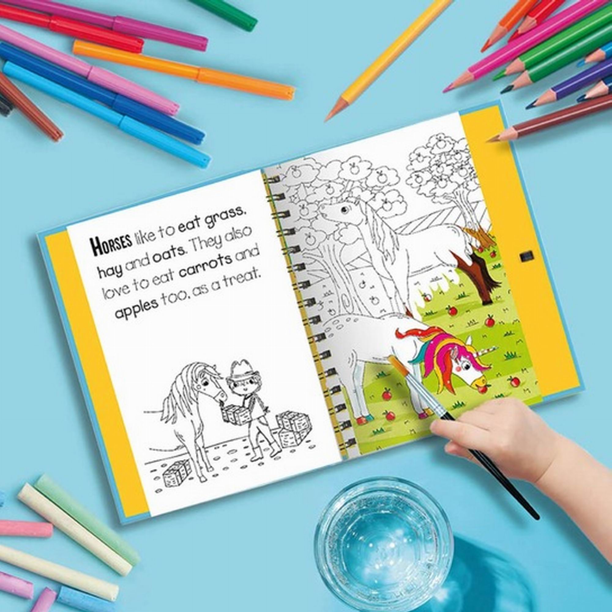 house-of-marbles-horses-unicorns-magic-water-play-toy-stationery-book-hom-402952-04