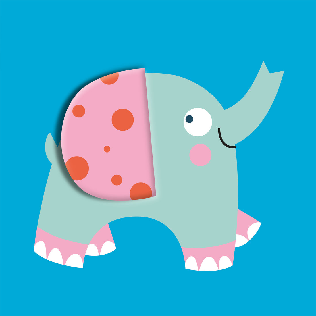 House of Marbles Soft Peekaboo Elephant Book