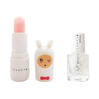 Inuwet Duo - Lip Balm/ Nail Polish - Top Coat Stars/ Cotton Candy Inuwet Duo - Lip Balm/ Nail Polish - Top Coat Stars/ Cotton Candy