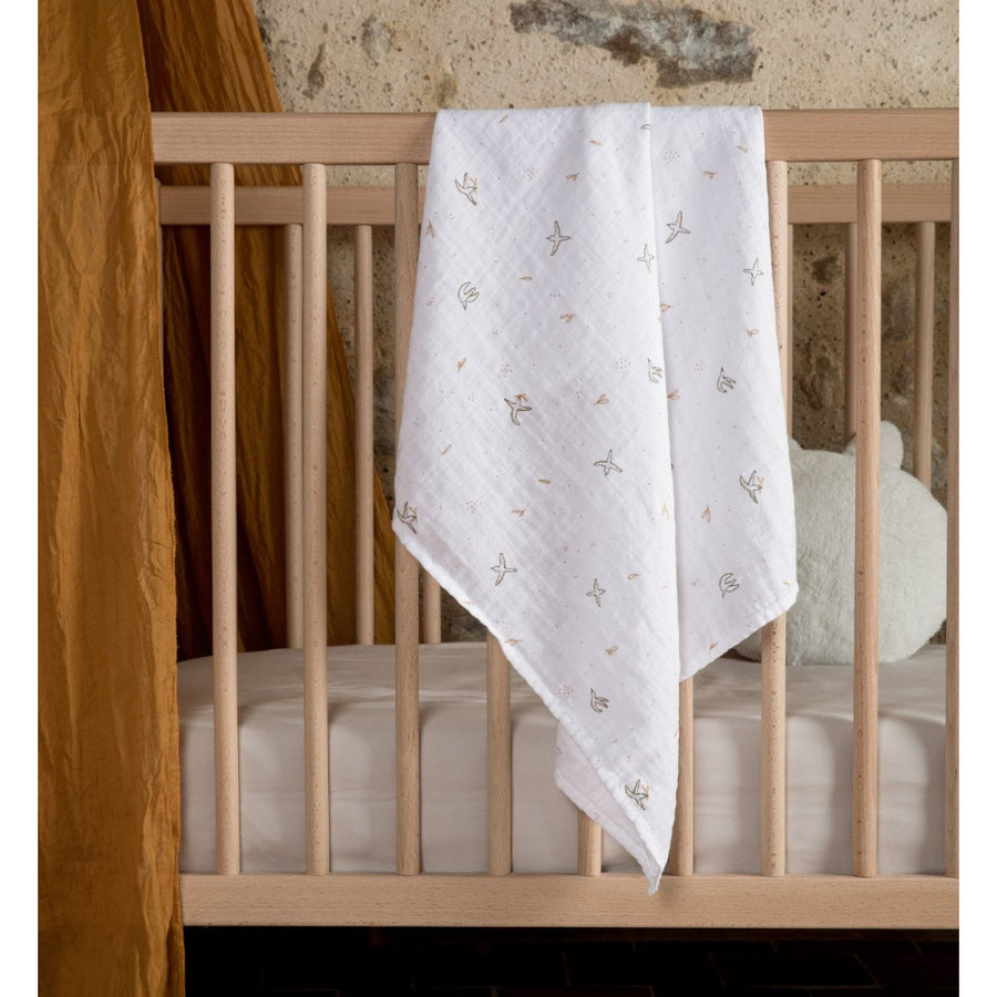 kadolis-printed-swaddle-blanket-organic-cotton-120x120cm-lenvolée-kado-kalanmaxenv