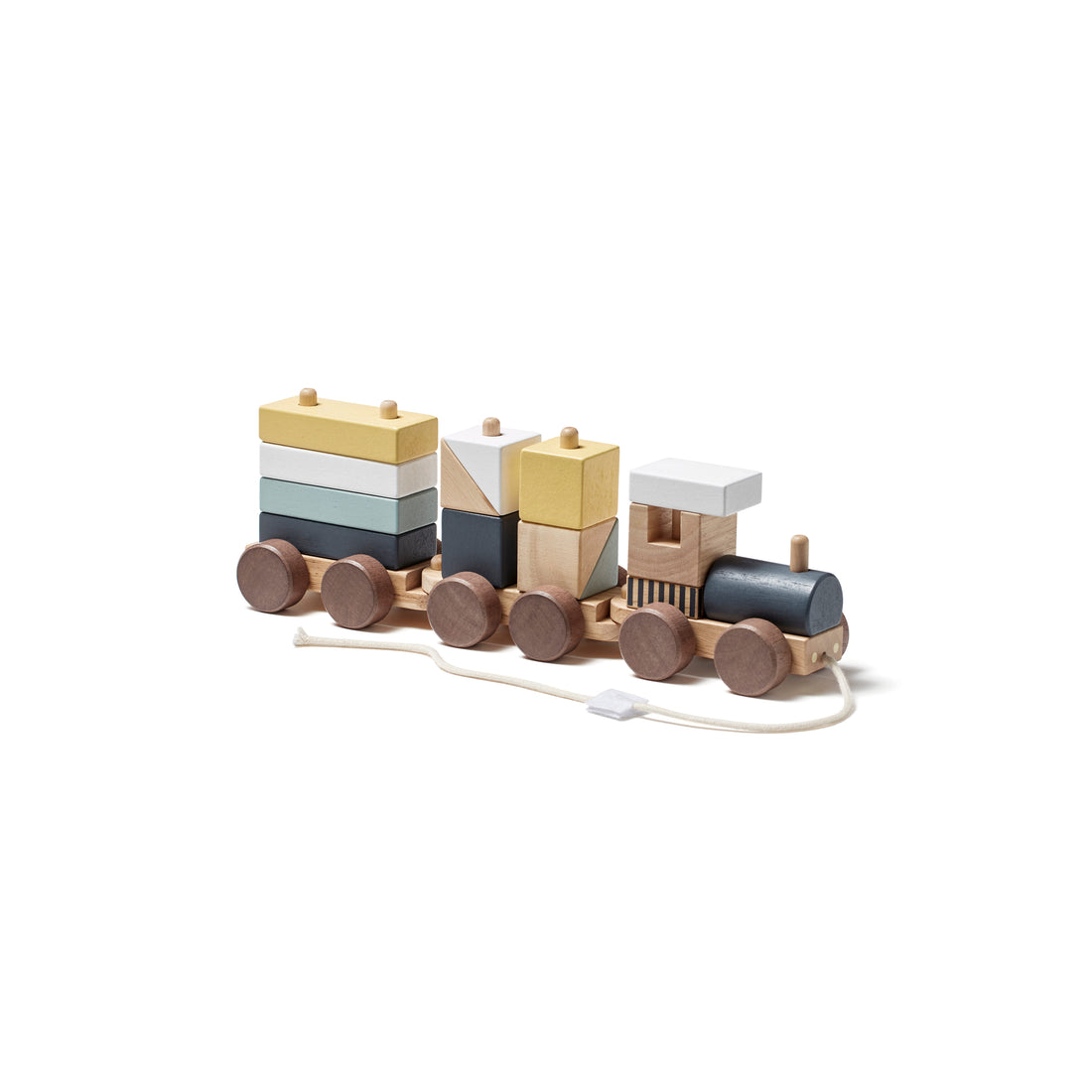 Kid's Concept Block Train Natural – Petit Bazaar