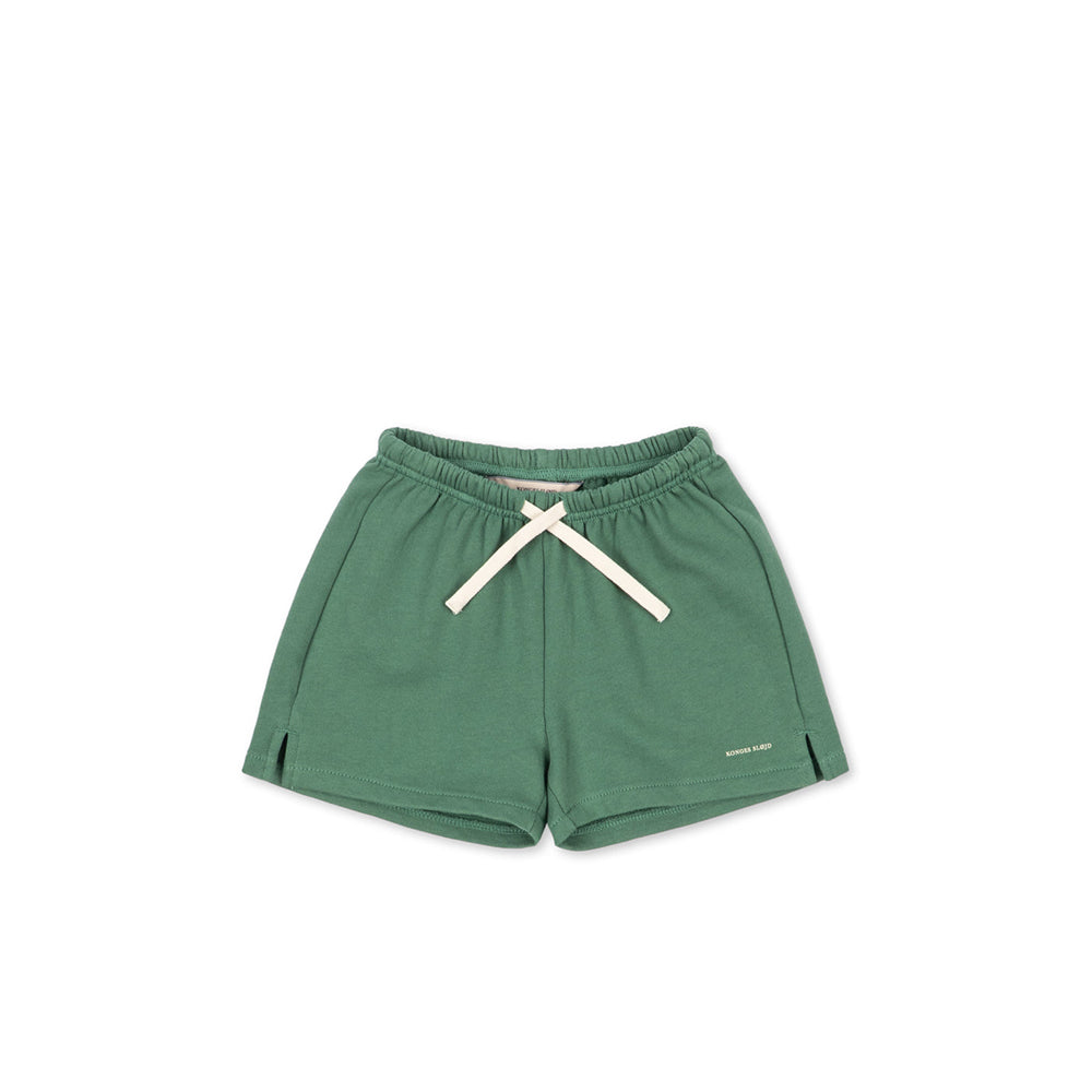 konges-sl-jd-spotty-sweat-shorts-gots-dark-ivy