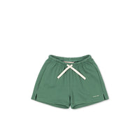 konges-sl-jd-spotty-sweat-shorts-gots-dark-ivy