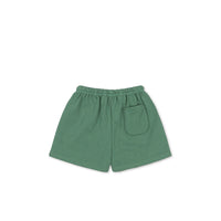 konges-sl-jd-spotty-sweat-shorts-gots-dark-ivy