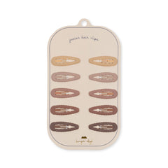 konges-sløjd-10-pack-junior-hair-clips-scallop-rosie-shade-kong-s23ks4781-rs