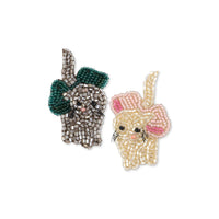 konges-sløjd-2-pack-bow-kitty-beaded-hair-clip-bow-kitty-kong-w25ks104048-bk-os