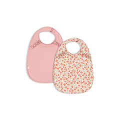 konges-sløjd-2-pack-dinner-bib-with-frill-kaluka-bridal-rose-os-kong-s25ks102623-kbr-os