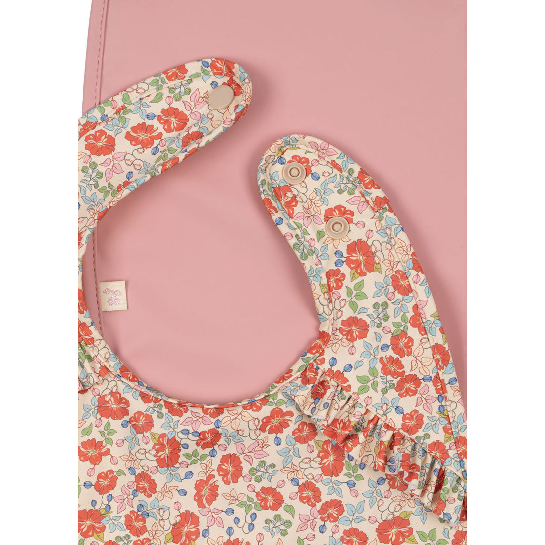 konges-sløjd-2-pack-dinner-bib-with-frill-kaluka-bridal-rose-os-kong-s25ks102623-kbr-os