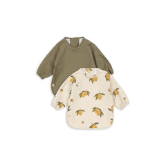 konges-sløjd-2-pack-dinner-bib-with-sleeves-sweet-and-sour-aloe-kong-s25ks102624-sasa-6-12m