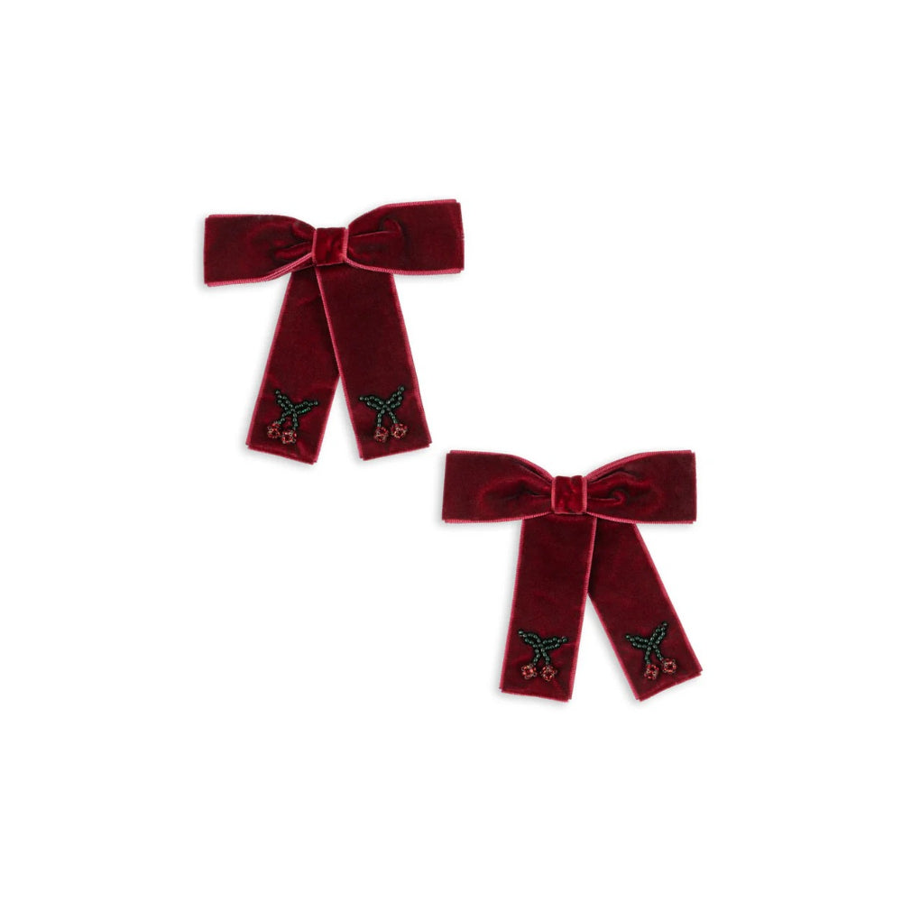 konges-sløjd-2-pack-juliette-bow-hair-clip-rio-red-kong-w25ks104175-riored-os
