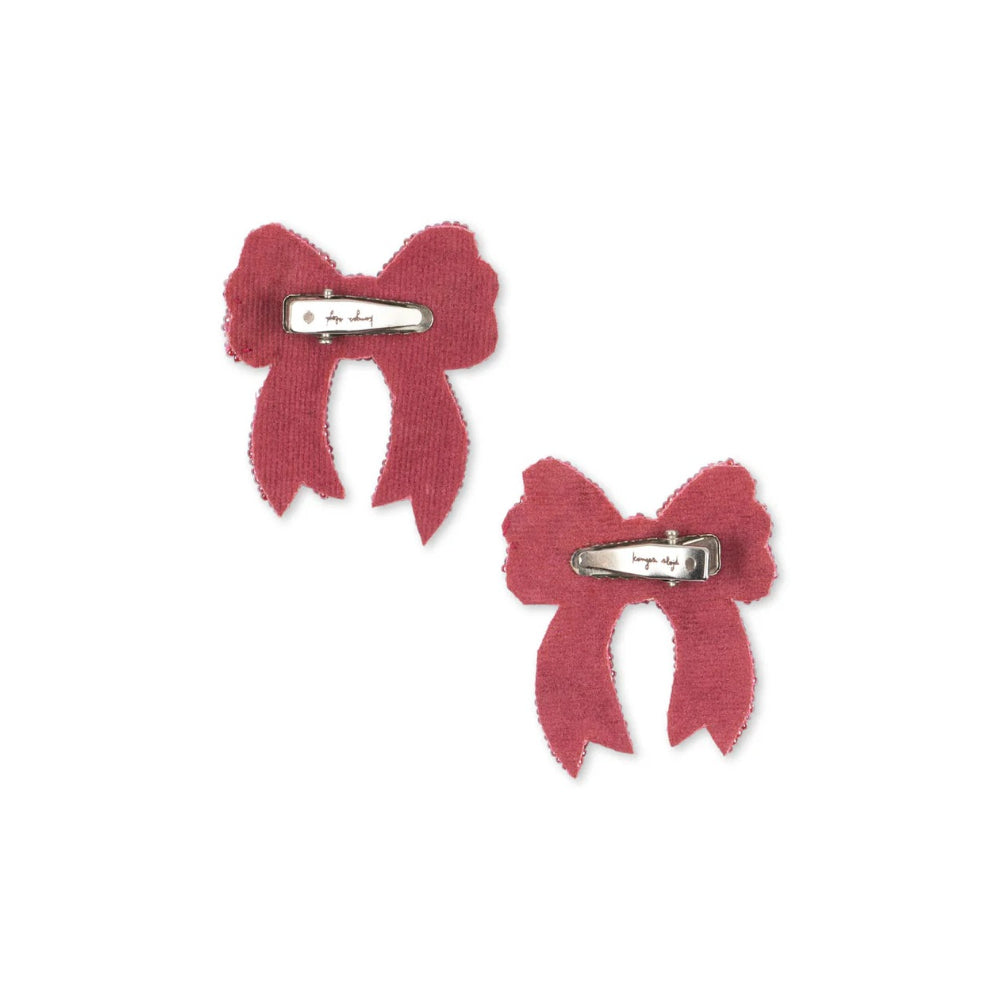 konges-sløjd-2-pack-sequin-bow-hair-clip-rapture-rose-one-size-kong-w25ks103649-rr-os