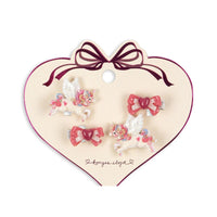 konges-sløjd-4-pack-unicorn-bow-hair-clip-multi-kong-w25ks103662-multi-os