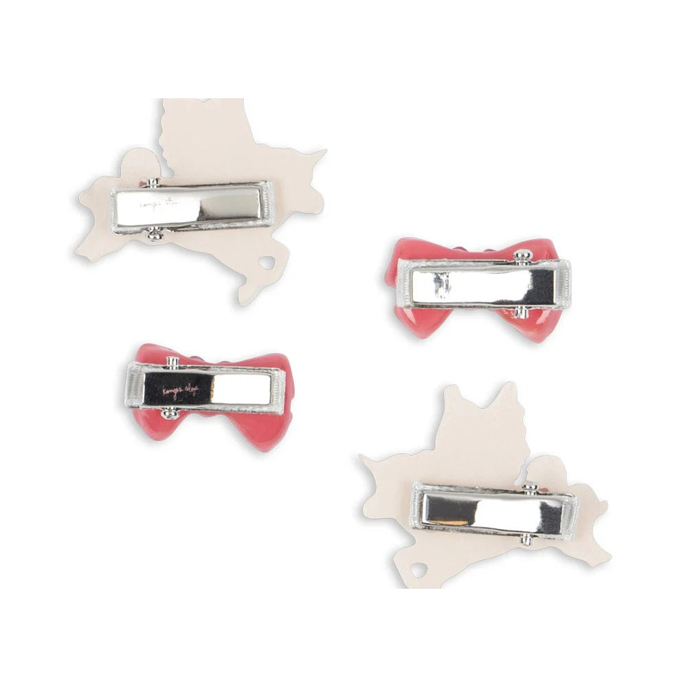 konges-sløjd-4-pack-unicorn-bow-hair-clip-multi-kong-w25ks103662-multi-os