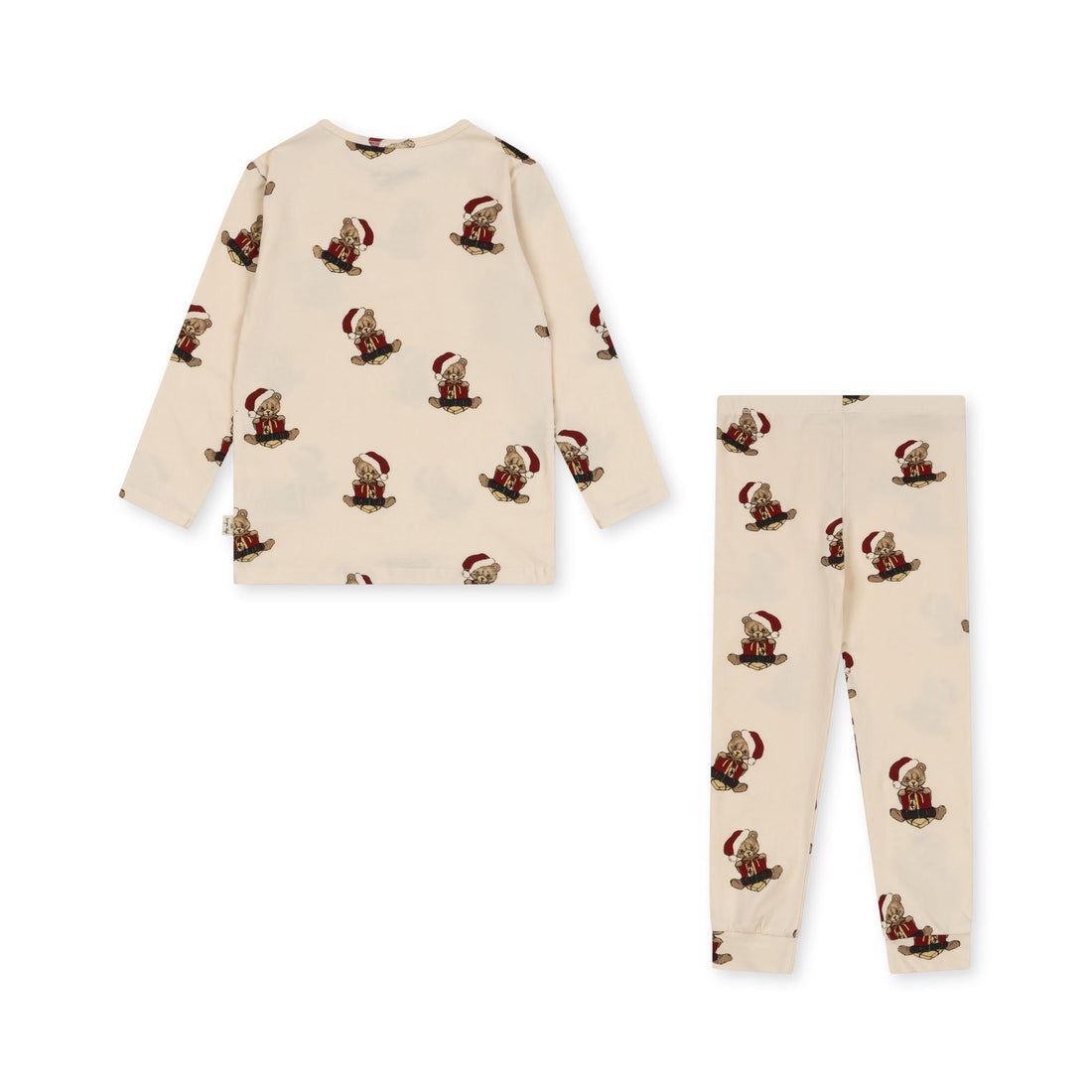 konges-sløjd-basic-blouse-pants-set-gots-christmas-teddy-kong-w23ks6334-ct-2y