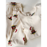 konges-sløjd-basic-blouse-pants-set-gots-christmas-teddy-kong-w23ks6334-ct-2y