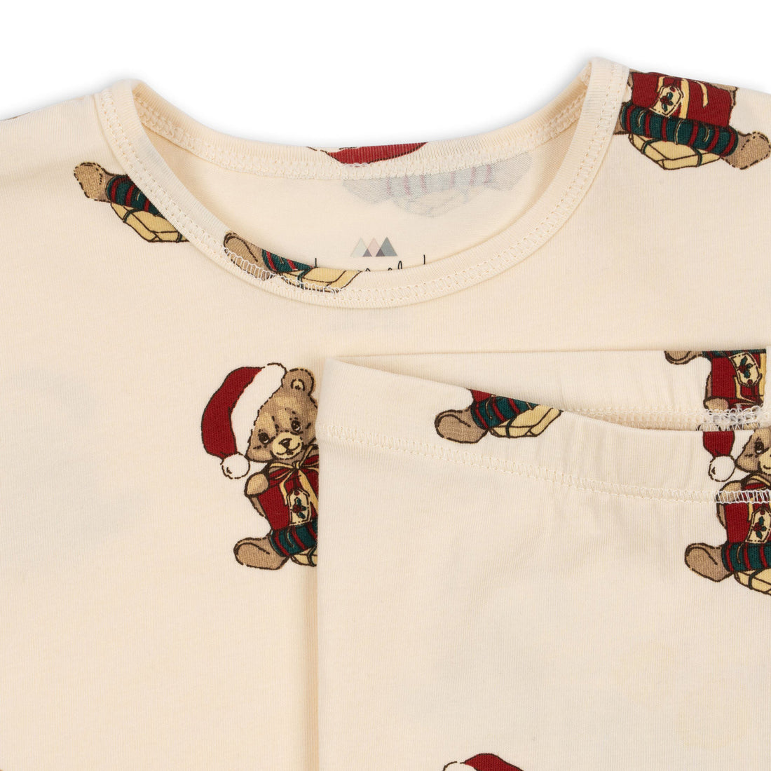 konges-sløjd-basic-blouse-pants-set-gots-christmas-teddy-kong-w23ks6334-ct-2y