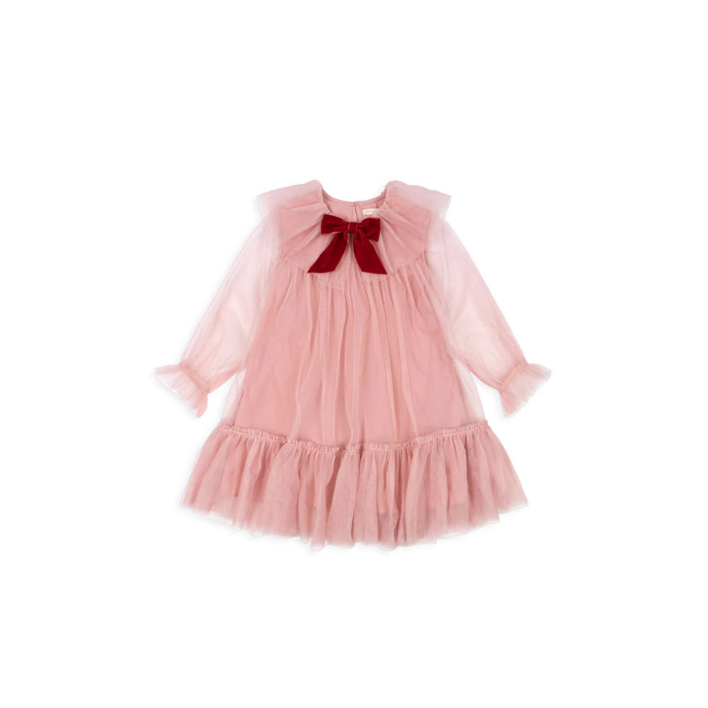 konges-sløjd-bow-dress-mellow-rose-kong-w25ks104240-mr-2y