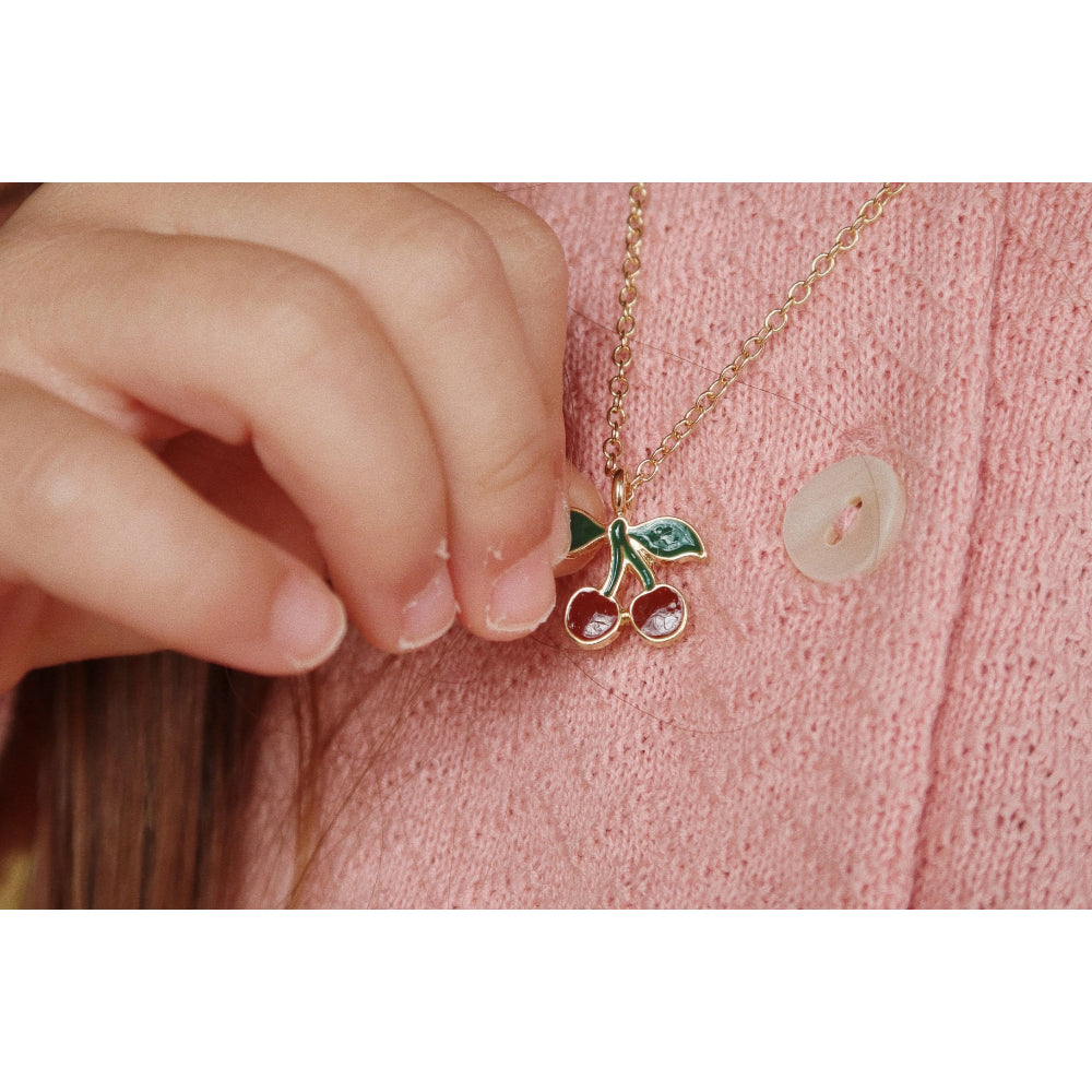 konges-sløjd-cherry-jewelry-set-gold-kong-w25ks102943-gold-os