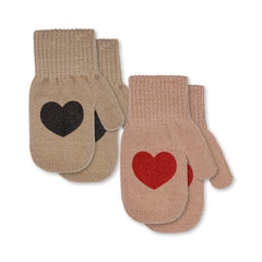 konges-sløjd-christmas-2-pack-gloves-christmas-hearts-kong-w23ks6351-ch-2-4y