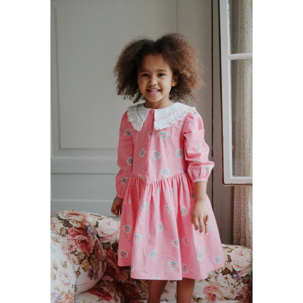 konges-sløjd-coeur-collar-dress-gots-cher-coeur-rose-kong-w25ks103762-ccr-2y