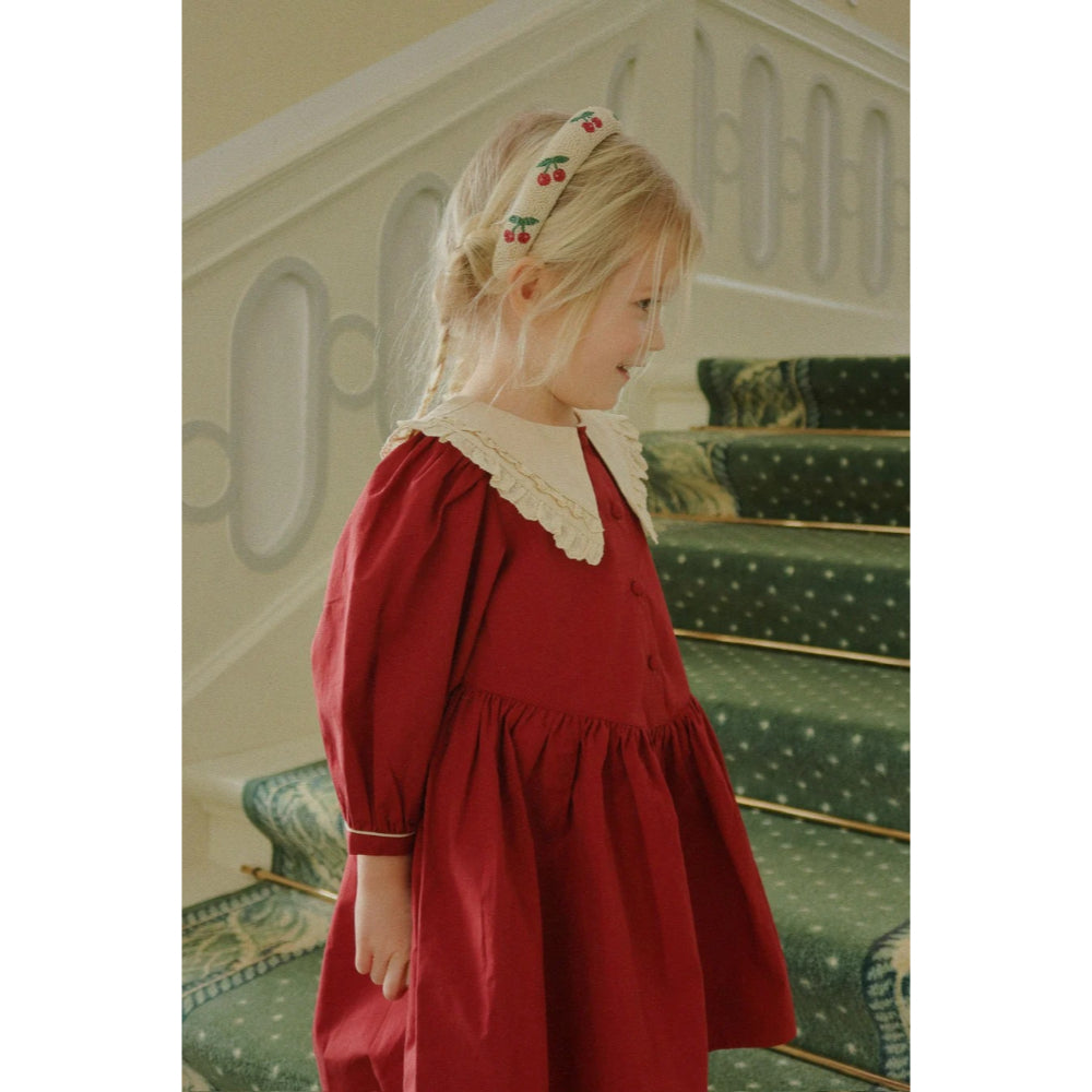 konges-sløjd-coeur-collar-dress-gots-red-dahlia-kong-w25ks104266-rd-2y
