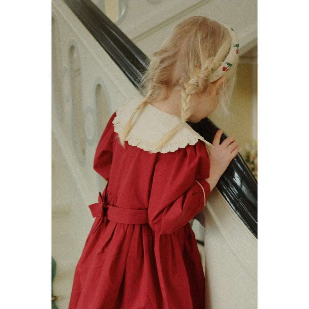 konges-sløjd-coeur-collar-dress-gots-red-dahlia-kong-w25ks104266-rd-2y
