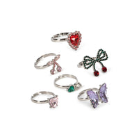 konges-sløjd-dreamy-ring-set-14pcs-multi-kong-w25ks103255-multi-os