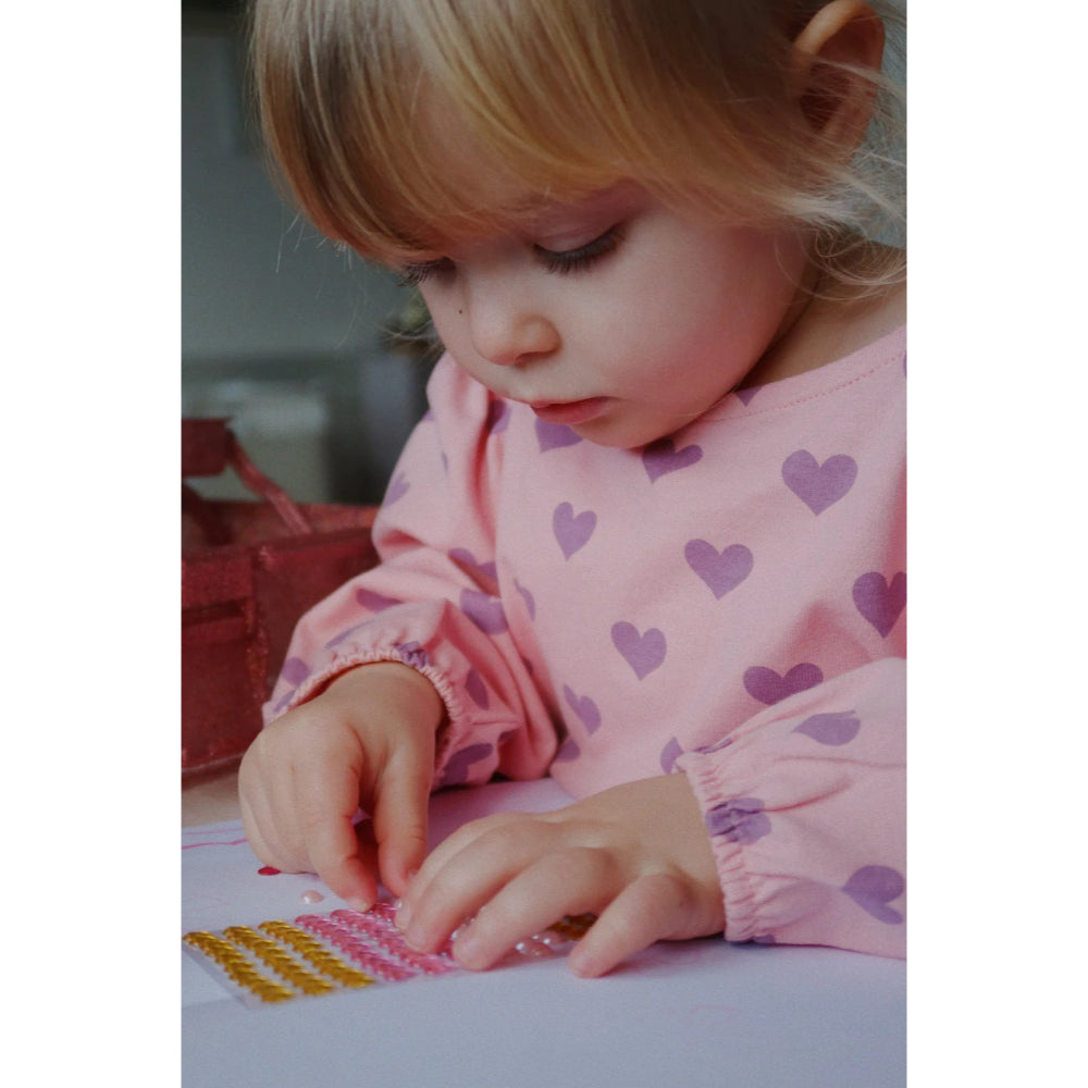 konges-sløjd-drey-slit-blouse-gots-hortensia-coeur-kong-w25ks103786-hc-12m