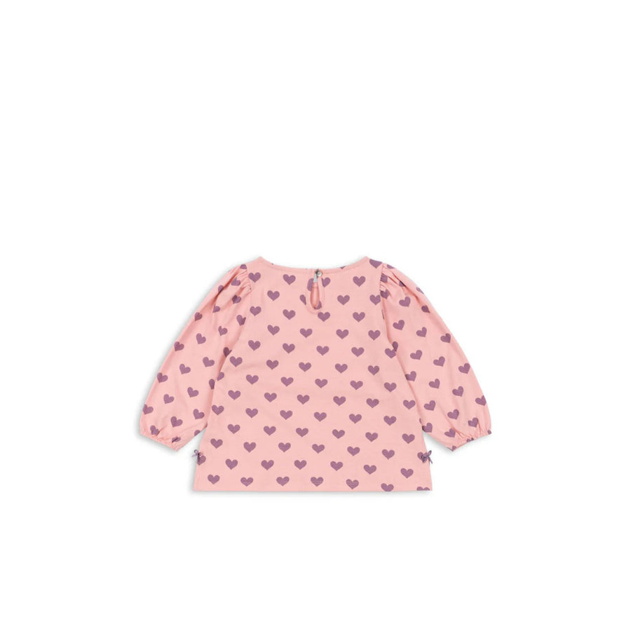 konges-sløjd-drey-slit-blouse-gots-hortensia-coeur-kong-w25ks103786-hc-12m