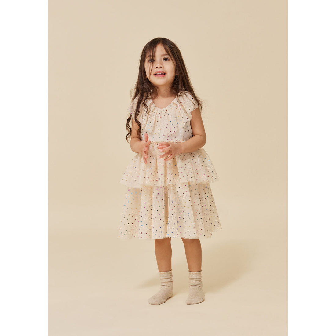 konges-slojd-fairy-dress-etoile-multi-brazilian-sand-kong-w23ks6299-sand-2y