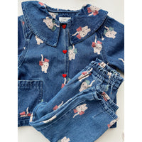 konges-sløjd-magot-denim-shirt-kitty-bow-kong-w23ks6028-kb-2y