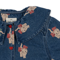 konges-sløjd-magot-denim-shirt-kitty-bow-kong-w23ks6028-kb-2y